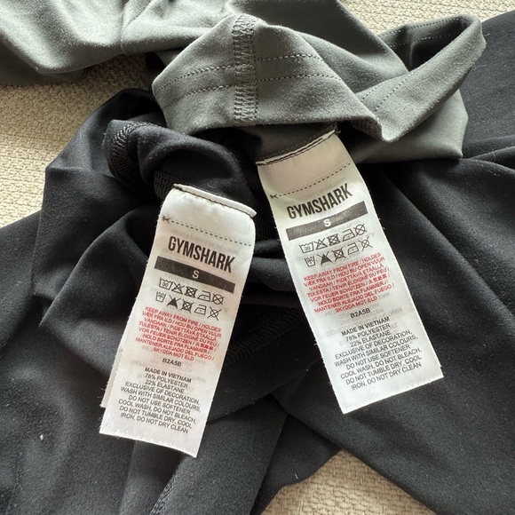 Women's Gymshark Cycling Shorts - Black and Gray - Picture 3 of 4